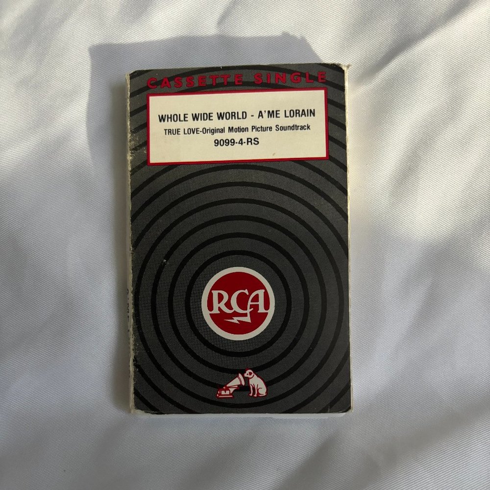 "Whole Wide World"  by A'Me Lorain - Cassette Single Vintage 1989